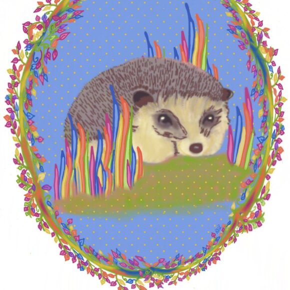 Cute Hedgehog | Kids Art | Modern Wall Art Decor | Minimalist Digital Prints - Picture 4 of 4